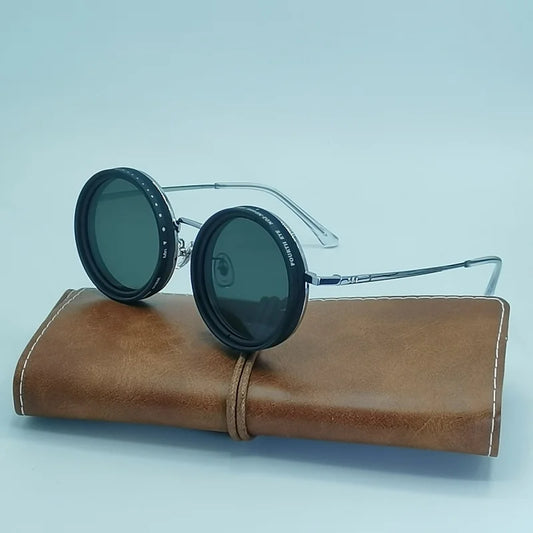 Top quality pure handmade innovative design ND glasses 9 speed endless adjustment UV400 UV protection personality cool polarizin
